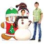 Advanced Graphics Gingerbread & Snowman Stand-in Life Size Cardboard Cutout Standup Advanced Graphics Gingerbread & Snowman Stand-in Life Size Cardboard Cutout Standup