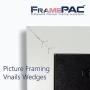 V Nails for Hardwood Picture Frames - 12mm (1/2 Inch) - [3000 V-Nail Pack, Stacked] - AMP - Ultra Strong Vnail Wedges for Picture Framing - Joining Picture Frame Corners