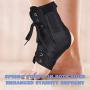 Dr.Welland Ankle Stabilizer - Foot Immobilizer Lace Up Ankle Support Brace - Sports Injuries, Sprains, Swelling Joint Pain, Tendonitis, Heel Spur - Adjustable Compression Straps Guard Protector