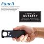 Fancii LED Lighted Slide Out Pocket Magnifying Glass - 10X 20X and 30X Multi-Power Small Portable Loupe Magnifier with UV Black Light | Best for Jewelry, Diamonds, Gems, Coins, Stamps, Rocks