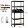 Yaheetech 2 Pack Shelving Units and Storage Shelves Heavy Duty Garage Shelving Shelves Utility Shelves Adjustable Height, 59 inch