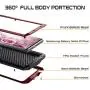 Lilycase Case for Galaxy Note 10 Plus,Armor Heavy Duty Hybrid Aluminum Metal Shockproof Military Shockproof Hard Cover for Samsung Galaxy Note 10 Plus 6.8 Inch (2019) - Red