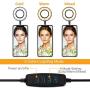 Amada Webcam Light Stand for Live Stream, Selfie Ring Light with Webcam Mount for Logitech C925e, C922x, C930e,C922,C930,C920,C615,Brio 4K-AMWS01