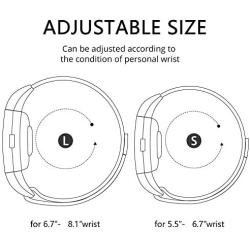 iGK Replacement Bands Compatible for Fitbit Charge 2, Stainless Steel Metal Bracelet with Unique Magnet Clasp