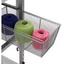 Studio Designs Sew Ready Mobile Height Adjustable Hobby and Craft Cutting Table with Drawers in Silver/White (13374)