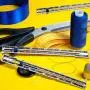 Sliding Gauge Sewing Measuring Tool Aluminum Quilting Ruler for Knitting Crafting Sewing Beginner Hemming Measuring (3 Pieces)