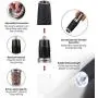 Gravity Electric Salt and Pepper Grinder Set of 2【White Light】- Battery Operated Automatic Salt and Pepper Mills with Light,Adjustable Coarseness,One Handed Operation,Cleaning Brush,Black by AmuseWit Gravity Electric Salt and Pepper Grinder Set of 2【White Light】- Battery Operated Automatic Salt and Pepper Mills with Light,Adjustable Coarseness,One Handed Operation,Cleaning Brush,Black by AmuseWit