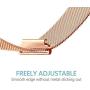 Valkit Compatible with Samsung Galaxy Watch 42mm/Galaxy Watch 3 41mm/Active 2 40mm 44mm Watch Band, 2 Pack 20mm Stainless Steel Solid Wristbands for Galaxy Watch 3 41mm/Garmin Vivoactive 3/Ticwatch E