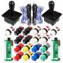 EG STARTS 2 Player Classic Arcade Game DIY Part for Mame USB Cabinet Zero Delay USB Encoder to PC Games 8 Way Joystick + 18x Arcade Push Buttons (Includ 1p / 2p Start Buttons) Multiple Colour Kits EG STARTS 2 Player Classic Arcade Game DIY Part for Mame USB Cabinet Zero Delay USB Encoder to PC Games 8 Way Joystick + 18x Arcade Push Buttons (Includ 1p / 2p Start Buttons) Multiple Colour Kits