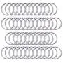 Livder Metal Swivel Lanyard Snap Hooks and Split Key Rings Chain Hook Keychain, 100 Pieces Livder Metal Swivel Lanyard Snap Hooks and Split Key Rings Chain Hook Keychain, 100 Pieces