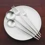 Gugrida Luxury Flatware, Royal 5 Piece Matte White Handle 18/10 Stainless Steel Tableware Sets for 1 Including Forks Spoons Knives, Camping Silverware Travel Utensils Set Cutlery (Full Silver) Gugrida Luxury Flatware, Royal 5 Piece Matte White Handle 18/10 Stainless Steel Tableware Sets for 1 Including Forks Spoons Knives, Camping Silverware Travel Utensils Set Cutlery (Full Silver)