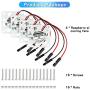 Raspberry Pi 4 Fan Quite: 4pcs DC Brushless Cooling Fan 30mm LED Heatsink Cooler Radiator Connector Separating 1 to 2 Interface 3.3V 5V for Raspberry Pi 4 3B+ 3B 2B+