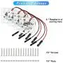 Raspberry Pi 4 Fan Quite: 4pcs DC Brushless Cooling Fan 30mm LED Heatsink Cooler Radiator Connector Separating 1 to 2 Interface 3.3V 5V for Raspberry Pi 4 3B+ 3B 2B+