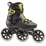 Rollerblade Maxxum Edge 125 3WD Unisex Adult Fitness Inline Skate, Metallic Grey and Lime, Premium Inline Skates