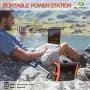 SUNGZU Portable Generator Power Station 300W Solar Generator CPAP Battery Backup for Camping Outdoor Home Emergency 300 watt 346Wh 11.1V/31.2Ah Quiet Rechargeable Power Supply with 2AC 2DC 4USB