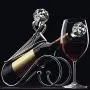 JETKONG Metal Wine and Beverage Bottle Stopper Crystal Clear, Stainless Steel Wine Stopper (Set of 2)