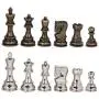 Lowell Silver and Bronze Metal Chess Pieces with 3.75 Inch King and Extra Queens, Pieces Only, No Board Lowell Silver and Bronze Metal Chess Pieces with 3.75 Inch King and Extra Queens, Pieces Only, No Board