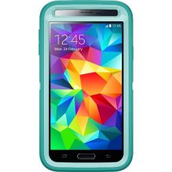 OtterBox Defender Series for Samsung Galaxy S5 - Retail Packaging - Aqua Sky (Blue/Light Teal)