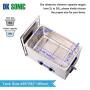 Large Commercial Ultrasonic Cleaner - DK SONIC 30L 600W Sonic Cleaner with Heater and Basket for Metal Parts,Carburetor,Fuel Injector,Brass,Auto Parts,Engine Parts,Motor Repair Tools,etc