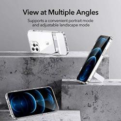 ESR Protective Case with Kickstand Compatible with iPhone 12 Pro Max 6.7-Inch, with Patented Metal Kickstand, Portrait and Landscape Mode, Comprehensive Protection, Clear