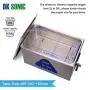 Large Professional Ultrasonic Cleaner-DK SONIC 22L 480W Sonic Cleaner with Heater and Basket for Metal Parts,Carburetor,Fuel Injector,Brass,Auto Parts,Engine Parts,Motor Repair Tools,etc