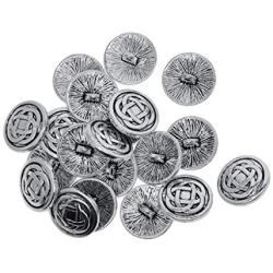 LoveinDIY 20 Pieces Vintage Metal Shank Button Exquisite Craft Viking Buttons for Blazer, Suits, Sport Coat, Uniform, Jacket - 17mm Celtic Knot