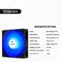 upHere 120mm Case Fan 3-Pin High Airflow Long Life Blue LED for Computer Cases Cooling,3-Pack,NK12BE3-3