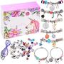 monochef DIY Charm Bracelet Making Kit, Jewelry Making Supplies Bead Snake Chain Jewelry Gift Set for Girls Teens
