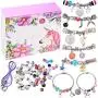 monochef DIY Charm Bracelet Making Kit, Jewelry Making Supplies Bead Snake Chain Jewelry Gift Set for Girls Teens