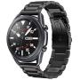 Shangpule Compatible for Samsung Galaxy Watch 3 45mm Bands / Gear S3 Band / Galaxy Watch 46mm Bands, 22mm Stainless Steel Metal Replacement Strap Bracelet Compatible Samsung Gear S3 Classic and S3 Frontier Smartwatch (Black)