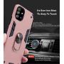 Samsung Galaxy A71 4G Screen Protector Folmeikat 360 Degree Rotating Metal Ring Cover with Kickstand Protective Phone Case (NOT for Samsung A71 5G/5G UW) 6.7'' (Rose Gold)