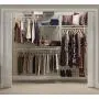 ClosetMaid 22875 ShelfTrack 5ft. to 8ft. Adjustable Closet Organizer Kit, White ClosetMaid 22875 ShelfTrack 5ft. to 8ft. Adjustable Closet Organizer Kit, White
