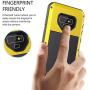Galaxy Note 9 Case,Lilycase Armor Heavy Duty Hybrid Aluminum Metal Shockproof Military Shockproof Hard Cover for Samsung Galaxy Galaxy Note 9 Newest (Yellow)