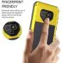 Galaxy Note 9 Case,Lilycase Armor Heavy Duty Hybrid Aluminum Metal Shockproof Military Shockproof Hard Cover for Samsung Galaxy Galaxy Note 9 Newest (Yellow)
