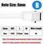 smseace 2PCS Blue DC/AC12V-24V Energy Saving 5/16‘’ Indicator Light Mounting Hole 8mm with 1M Cable Length Metal Waterproof LED Indicator Light DQ-8-B-1M smseace 2PCS Blue DC/AC12V-24V Energy Saving 5/16‘’ Indicator Light Mounting Hole 8mm with 1M Cable Length Metal Waterproof LED Indicator Light DQ-8-B-1M
