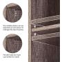 HOMFA CD DVD Storage Tower Rack, 8-Tier Wooden Media Storage Organizer Cabinet Unit, 71 Inches Height Bookshelf Display Bookcase with Adjustable Shelves for CDs, Books, Video Games, Arts, Oak