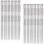 Hiware 12-Pairs Reusable Metal Chopsticks - Stainless Steel Spiral Chopstick Set, Dishwasher Safe, 9 Inch Hiware 12-Pairs Reusable Metal Chopsticks - Stainless Steel Spiral Chopstick Set, Dishwasher Safe, 9 Inch