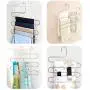 DOIOWN Pants Hangers S-Shape Stainless Steel Clothes Hangers Space Saving Hangers Closet Organizer for Pants Jeans Scarf(5 Layers,10Pcs) DOIOWN Pants Hangers S-Shape Stainless Steel Clothes Hangers Space Saving Hangers Closet Organizer for Pants Jeans Scarf(5 Layers,10Pcs)