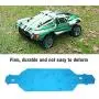 Dilwe RC Car Metal Chassis, Aluminium Alloy Chassis for HSP 1/10 Scale RC Car Remote Control Vehicle Upgrade Part(Blue) Dilwe RC Car Metal Chassis, Aluminium Alloy Chassis for HSP 1/10 Scale RC Car Remote Control Vehicle Upgrade Part(Blue)