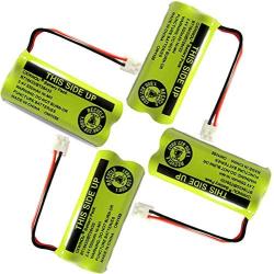 OXWINOU BT18433/BT28433 2.4V 550mAh Ni-mh Rechargeable Battery Compatible with AT&T and Vtech Phones BT-184342 BT-28433 BT-284342 BT-6010 BT-8000 BT-8001 BT-8300 Empire CPH-515D CPH515D(Pack of 4)