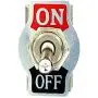 Etopars 5 X Heavy Duty 20A 125V 15A 250V SPST 2 Terminal Pin ON/OFF Rocker Toggle Switch Flick Waterproof Metal