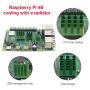 MakerFocus 12pcs Raspberry Pi 4B Heat Sink Set, Raspberry Pi 4B Aluminum Radiator Cooling Kit Cooler for Raspberry Pi 4B(3 Black/3 Silver /3 Green/3 Yellow)