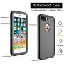 Cozycase Waterproof Case for iPhone 8 Plus/iPhone 7 Plus Case, Shockproof Full-Body Rugged Case with Built-in Screen Protector for Apple iPhone 8 Plus / 7 Plus - (Black)