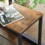 VASAGLE Console Table, Sofa Table, Entryway Table with Metal Mesh Shelf, 39.4 x 13.8 x 31.5 Inches, for Hallway, Entryway, Living Room, Industrial Rustic Brown ULNT86X