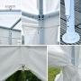 mcombo Outdoor Canopy Tent Wedding Party Waterproof Gazebo Pavilion with Removable Sidewalls 6052 with Metal Connector, 8 Pieces