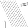 Favordrory 10 Pieces 304 Stainless Steel 2mm x 150mm Model Straight Metal Round Shaft Rods, Lathe Bar Stock for Toy Car Helicopter Airplane