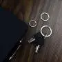 Flat Key Rings Key Chain Metal Split Ring 30pcs (Round 3/4 Inch, 1 Inch and 1.25 Inch Diameter), for Home Car Keys Organization, Lead Free Nickel Plated Silver Flat Key Rings Key Chain Metal Split Ring 30pcs (Round 3/4 Inch, 1 Inch and 1.25 Inch Diameter), for Home Car Keys Organization, Lead Free Nickel Plated Silver