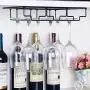 DEFWAY Wine Glass Rack - 2 Pack Under Cabinet Stemware Wine Glass Holder Glasses Storage Hanger Metal Organizer for Bar Kitchen Black DEFWAY Wine Glass Rack - 2 Pack Under Cabinet Stemware Wine Glass Holder Glasses Storage Hanger Metal Organizer for Bar Kitchen Black