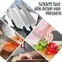 Razorri Knife Sharpening Stone Kit, Double-Sided 400/1000 and 3000/8000 Grit Whetstones, Flattening Stone, Leather Strop, and Angle Guide Included, Sharpen and Polish Any Metal Blade (Flat Base)