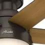 Hunter Fan Company 59268 Hunter Anslee Indoor Low Profile Ceiling Fan with LED Light and Pull Chain Control, 46'', Premier Bronze Hunter Fan Company 59268 Hunter Anslee Indoor Low Profile Ceiling Fan with LED Light and Pull Chain Control, 46'', Premier Bronze